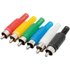 Plug Rca Plástico Verde