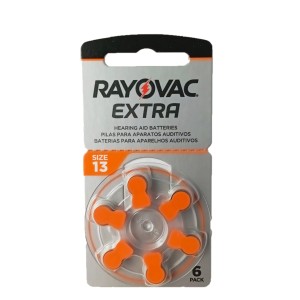 Bateria Rayovac Tamanho 13 Aparelho Auditivo Cartela 6 un