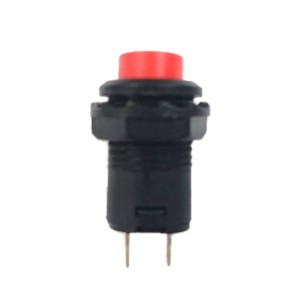 Chave Push Button ON-OFF-( ON ) NA Sem trava Vermelha DS227